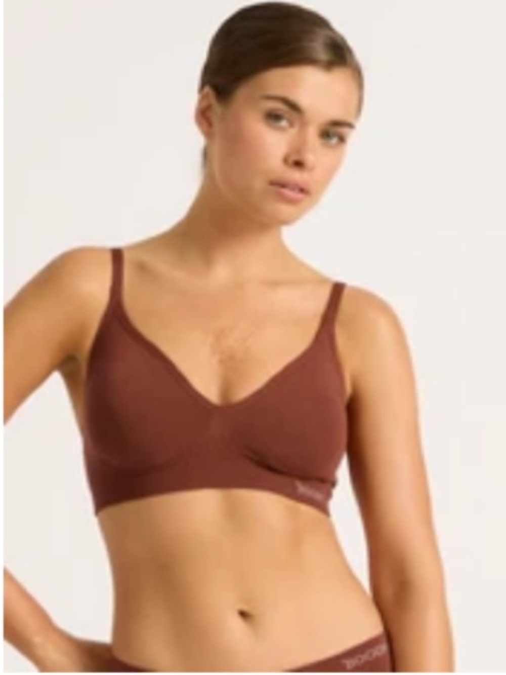 BOODY T Shirt Bralette in Rust